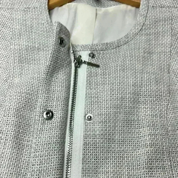 White House Black Market Snap Front Textured Jacket - Picture 7 of 7